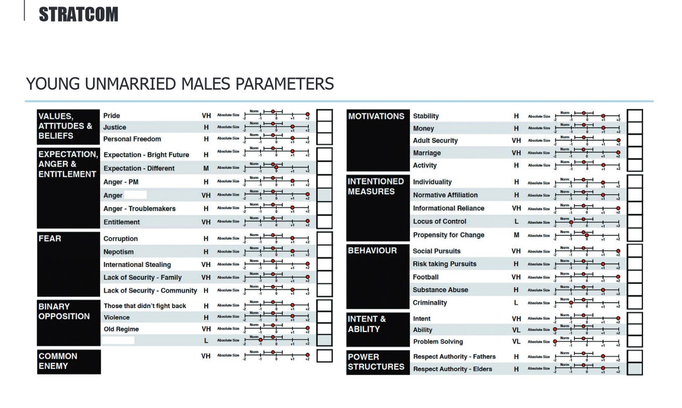 An example of SCL's Target Audience Analysis model adopted for NATO by STRATCOM An example of SCL's Target Audience Analysis model adopted for NATO by STRATCOM