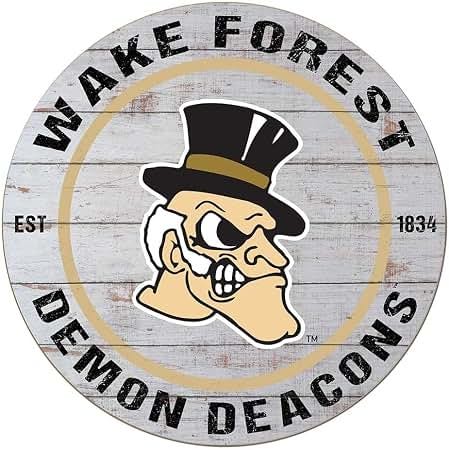 Amazon.com: KH Sports Fan Wake Forest Demon Deacons Weathered Circle Sign,  20x20 Inches, Demon Deacons Decor for Dorm Room, Bedroom, Fan Cave, Living  Room; Display Your Team Spirit with This Unique Wake