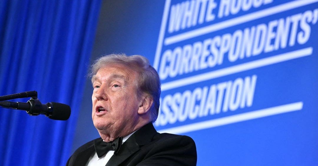 Trump condemns violence, slams press at White House Correspondents' Dinner