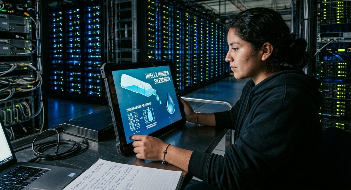Bits que beben: la huella hídrica silenciosa de la inteligencia artificial