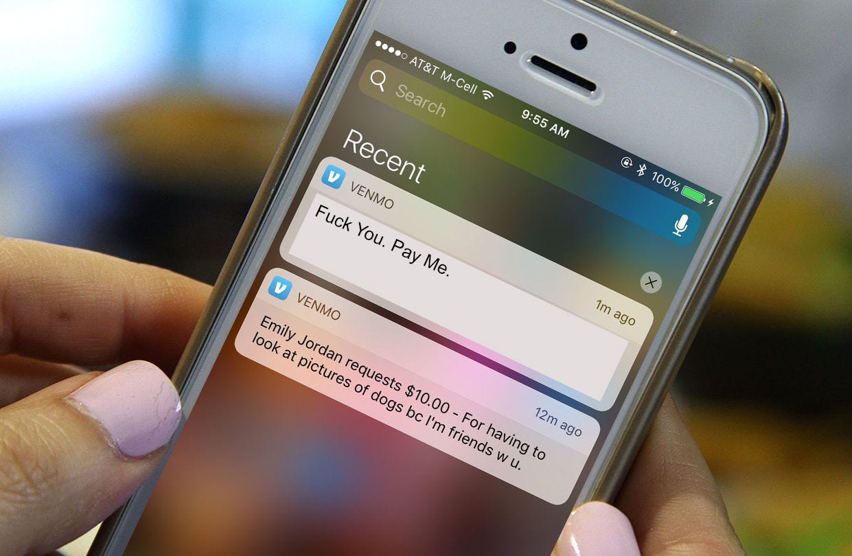 venmo alert: fuck you, pay me