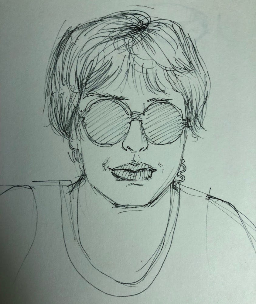 Sketch of Betty by Angeline.