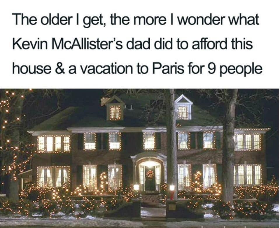 home alone parents meme