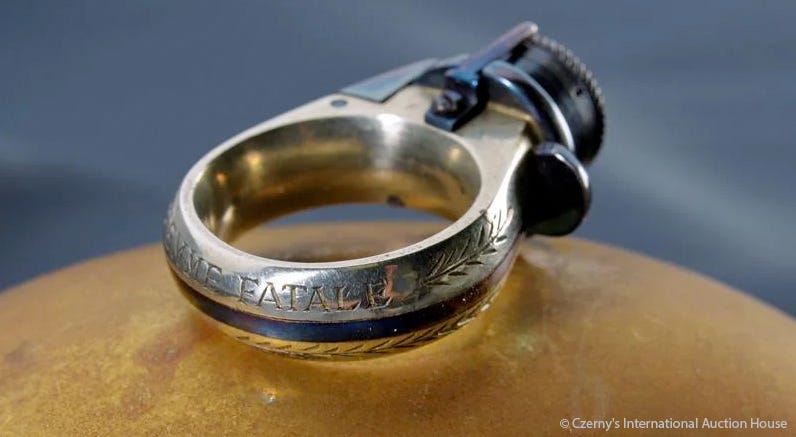A pistol ring, an iconic zebra, and George Nakashima's 1966