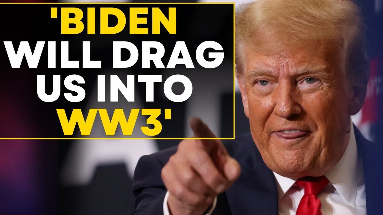 Trump LIVE | Trump Warns of World War Three Under Biden's Leadership ...