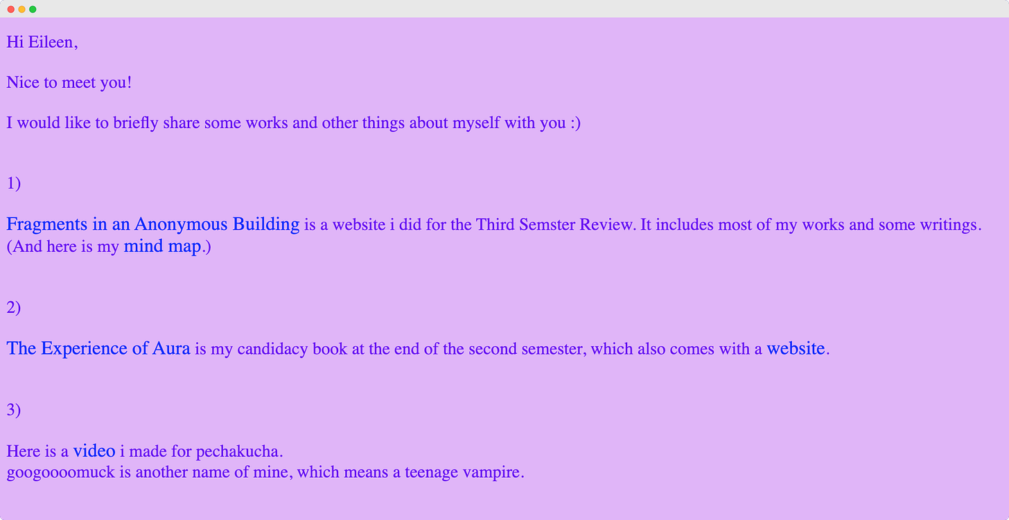 Screenshot of Hi Eileen, linked below.