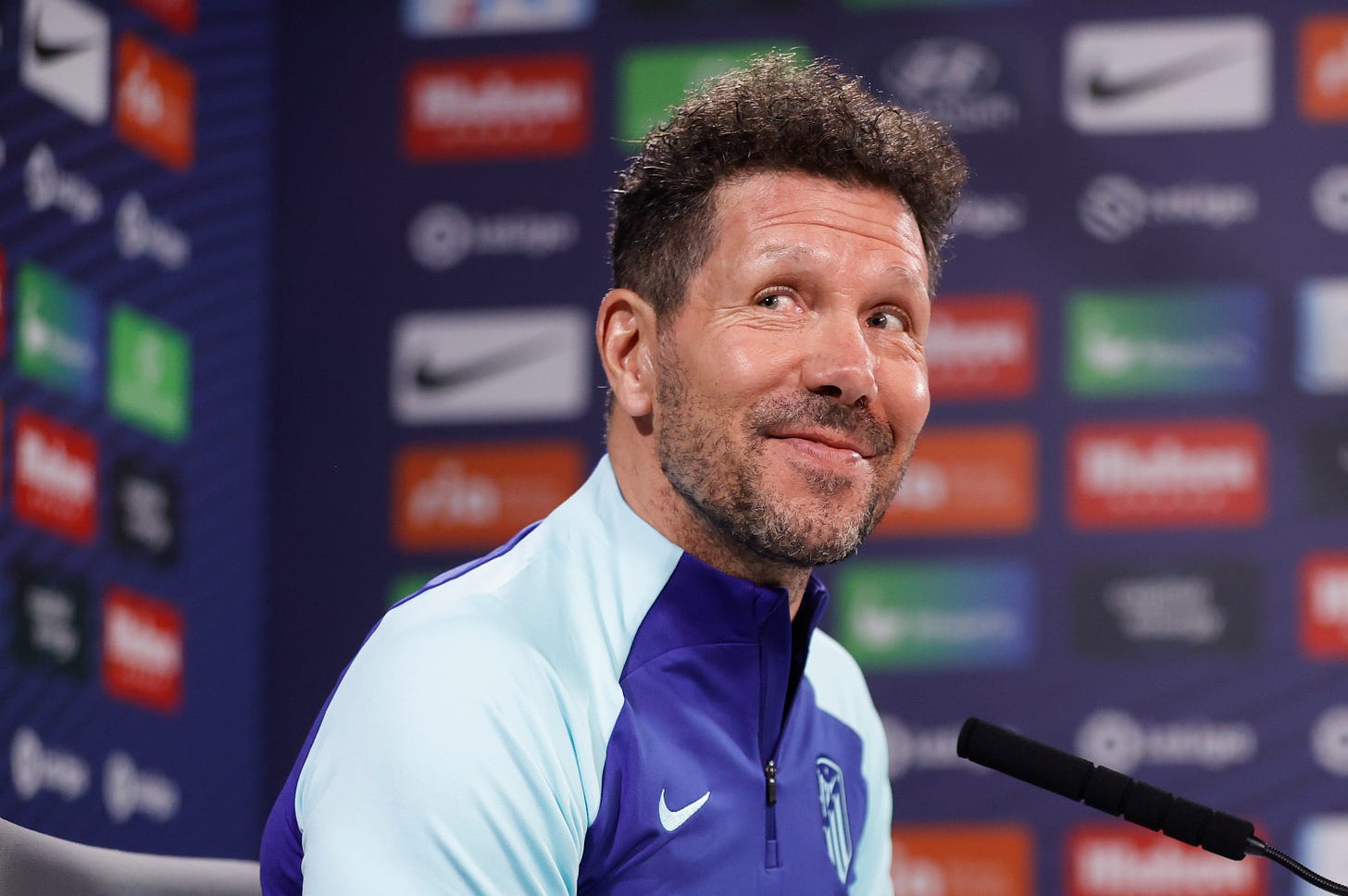 El entrenador argentino del Atlético de Madrid, Diego Pablo Simeone.