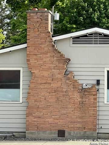 Chimney Shaped Like Idaho.