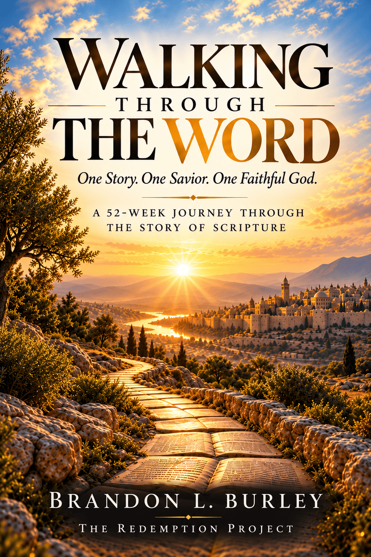 Walking Through the Word by Brandon Burley, official book cover Walking Through the Word by Brandon Burley, official book cover