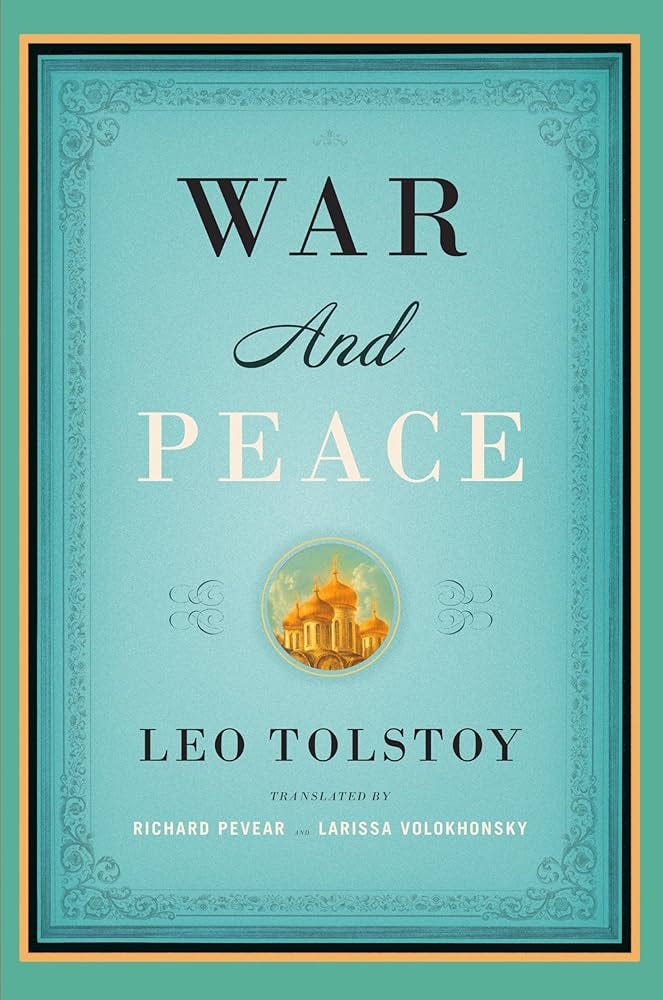 Amazon.com: War and Peace (Vintage Classics): 9781400079988: Tolstoy, Leo,  Pevear, Richard, Volokhonsky, Larissa: Books