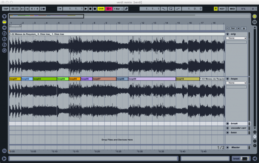 Original and loops Original and loops