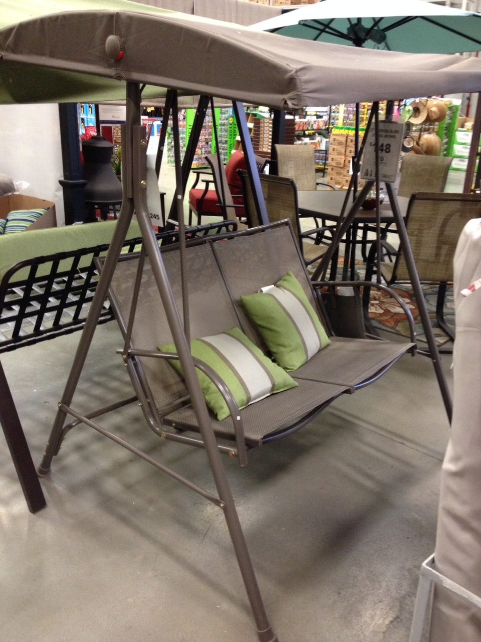 Porch Swing at Lowes