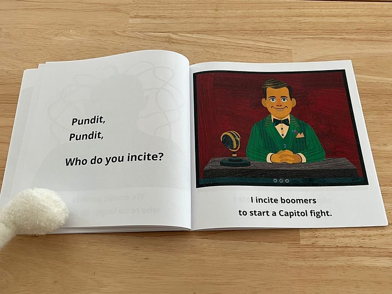A page from the book, Billionaire, Billionaire, What Do You Steal?