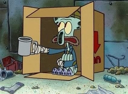 This may contain: an image of a cartoon character opening a box with the words space album on it