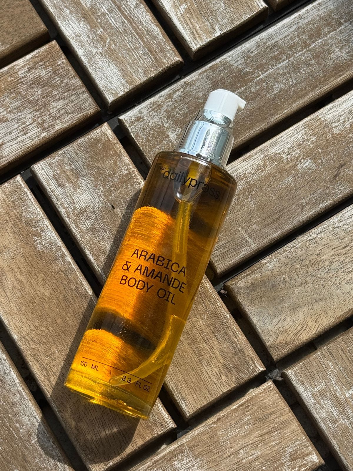 Coffee body oil