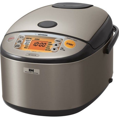 Zojirushi 10 Cup Induction Heating Rice Cooker & Warmer - Stainless Dark  Gray : Target