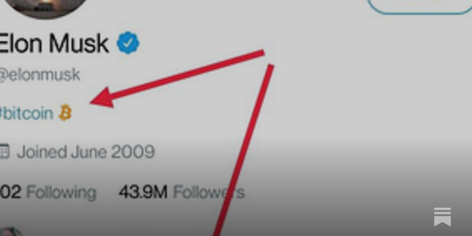 Elon Musk just put #Bitcoin in his twitter bio.