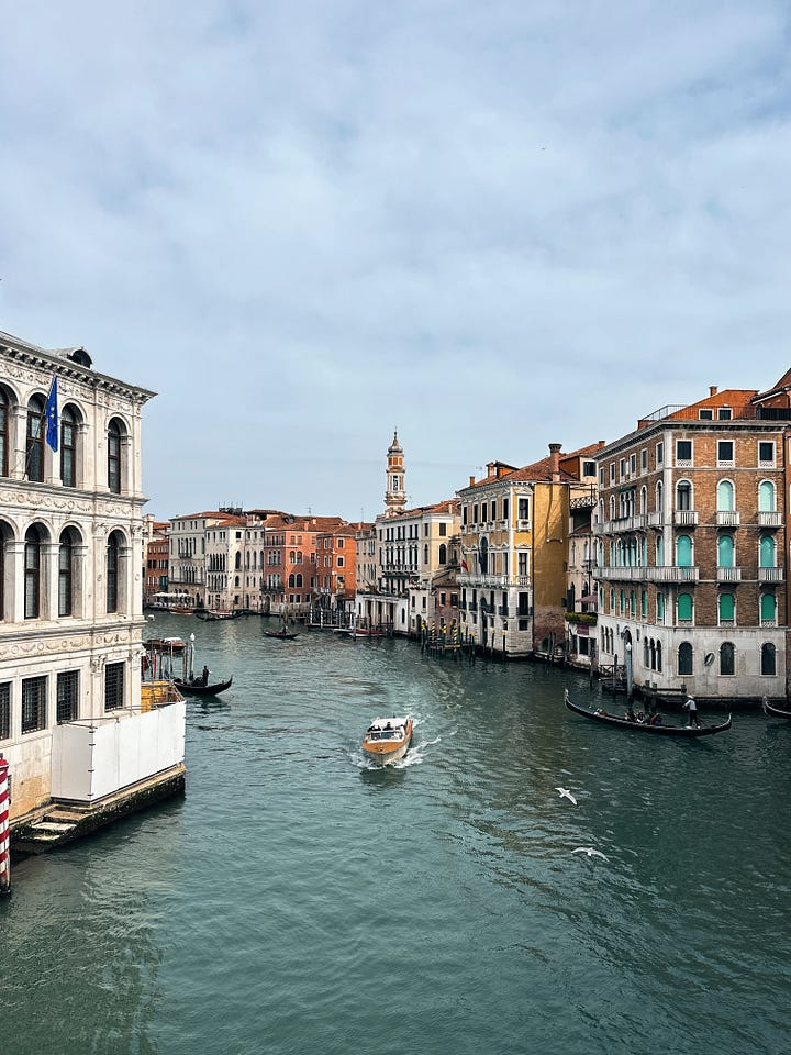 Aman Venice sits inside the 16th-century Palazzo Papadopoli on the Grand Canal—frescoed ceilings, gilded details, and one of the rare private gardens in the city. - Alyssa Rosenheck