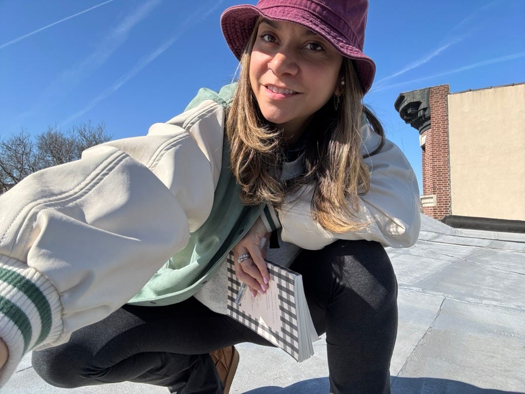sammi labue writer holding paper notebook sammi labue writer holding paper notebook