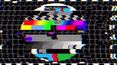 Bad TV Screen - Glitchy No Signal Noise and Sound Bad TV Screen - Glitchy No Signal Noise and Sound