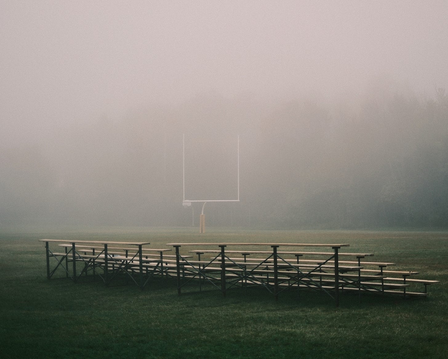 Football Field in the Fog