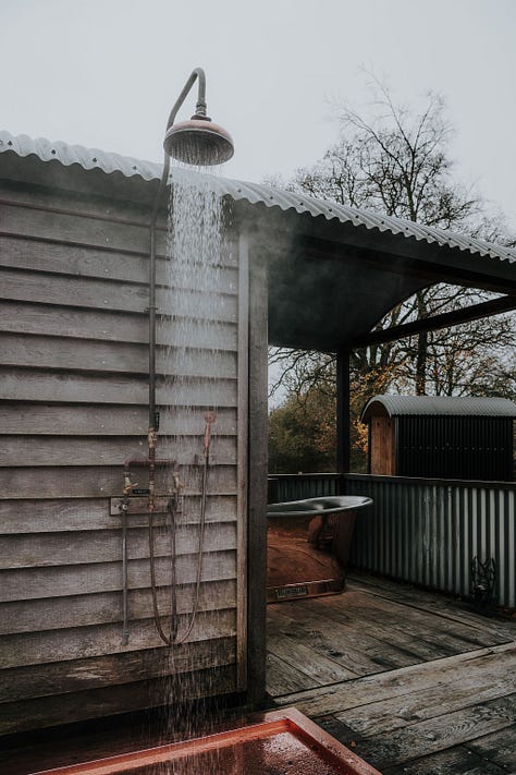 Photos of shepherd huts at Dimpsey by Kate Cullen photography
