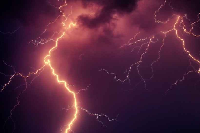 The sky during a thunderstorm. The sky during a thunderstorm.