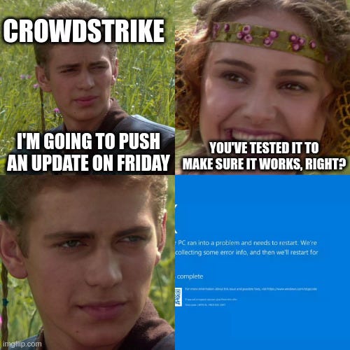 A Small Collection of CrowdStrike “Blue Screen Death Day ...