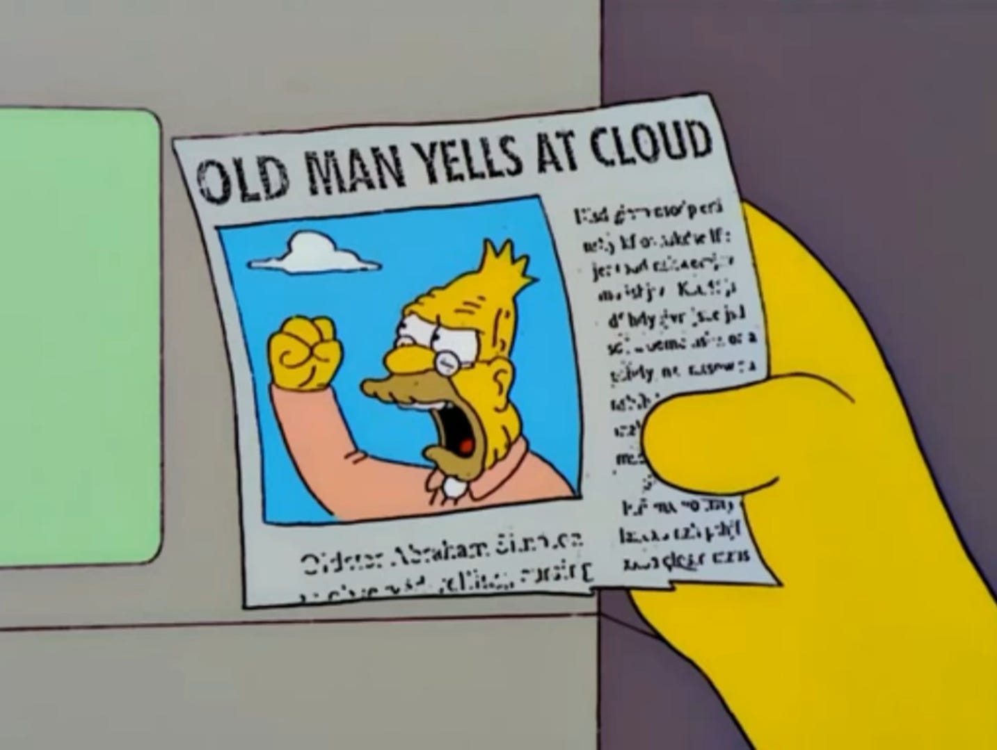 Old man yells at cloud Meme Generator - Imgflip