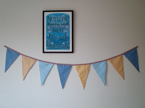 Blue and Yellow Bunting Blue and Yellow Bunting