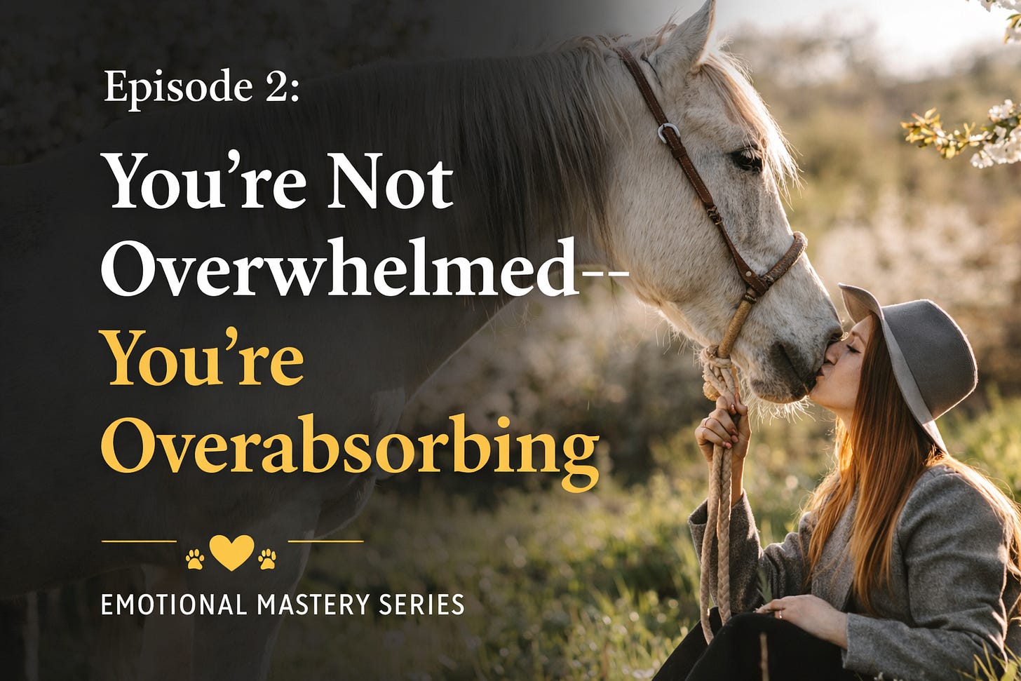 A Overaching Message You’re Not Overwhelmed—You’re Overabsorbing