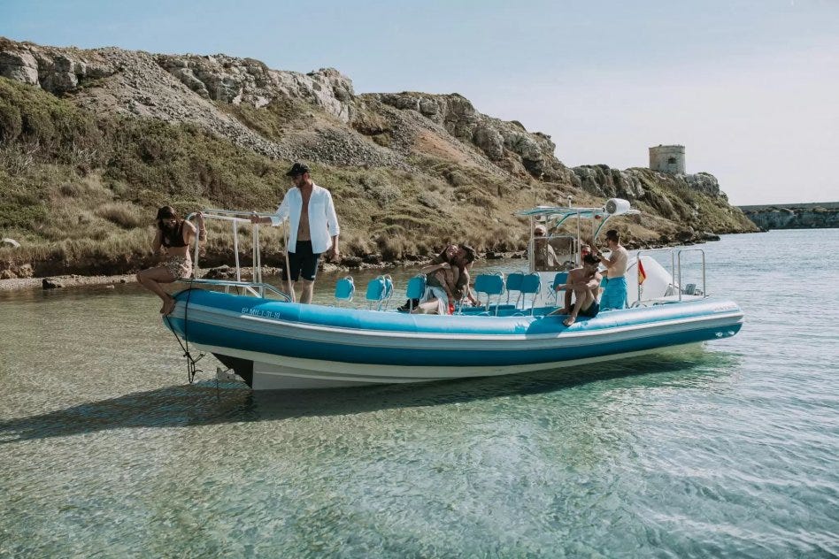 Cala en Porter TaxiBoat @ Menorca Travel Directory