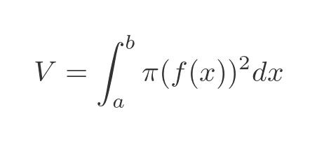 Volume of revolution