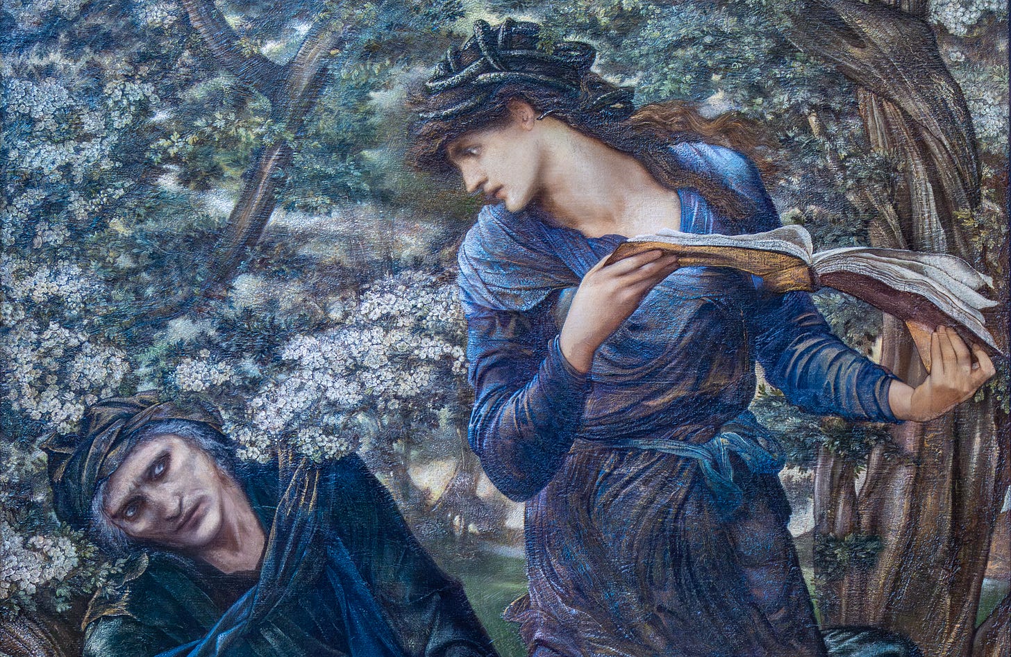 Edward Burne-Jones, The Beguiling of Merlin Edward Burne-Jones, The Beguiling of Merlin