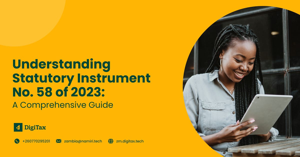 Understanding Statutory Instrument No. 58 of 2023: A Comprehensive Guide