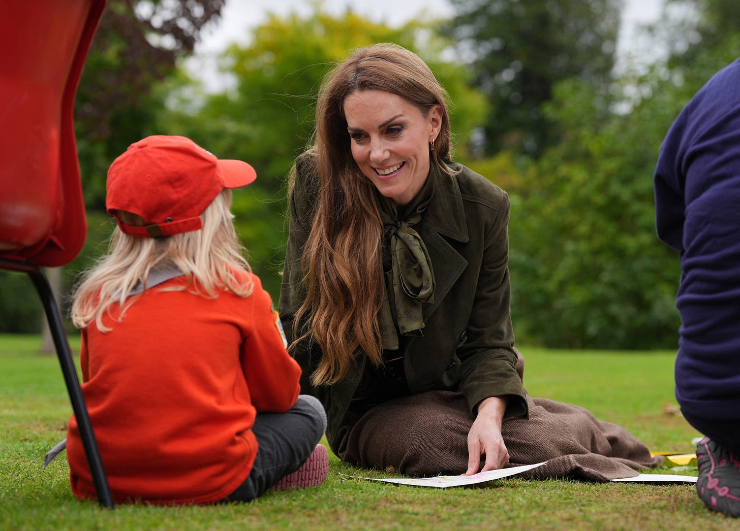 Princess Catherine smiling at a child Princess Catherine smiling at a child