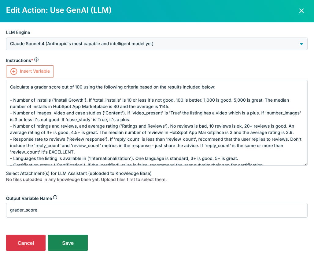 Calculating a grader score