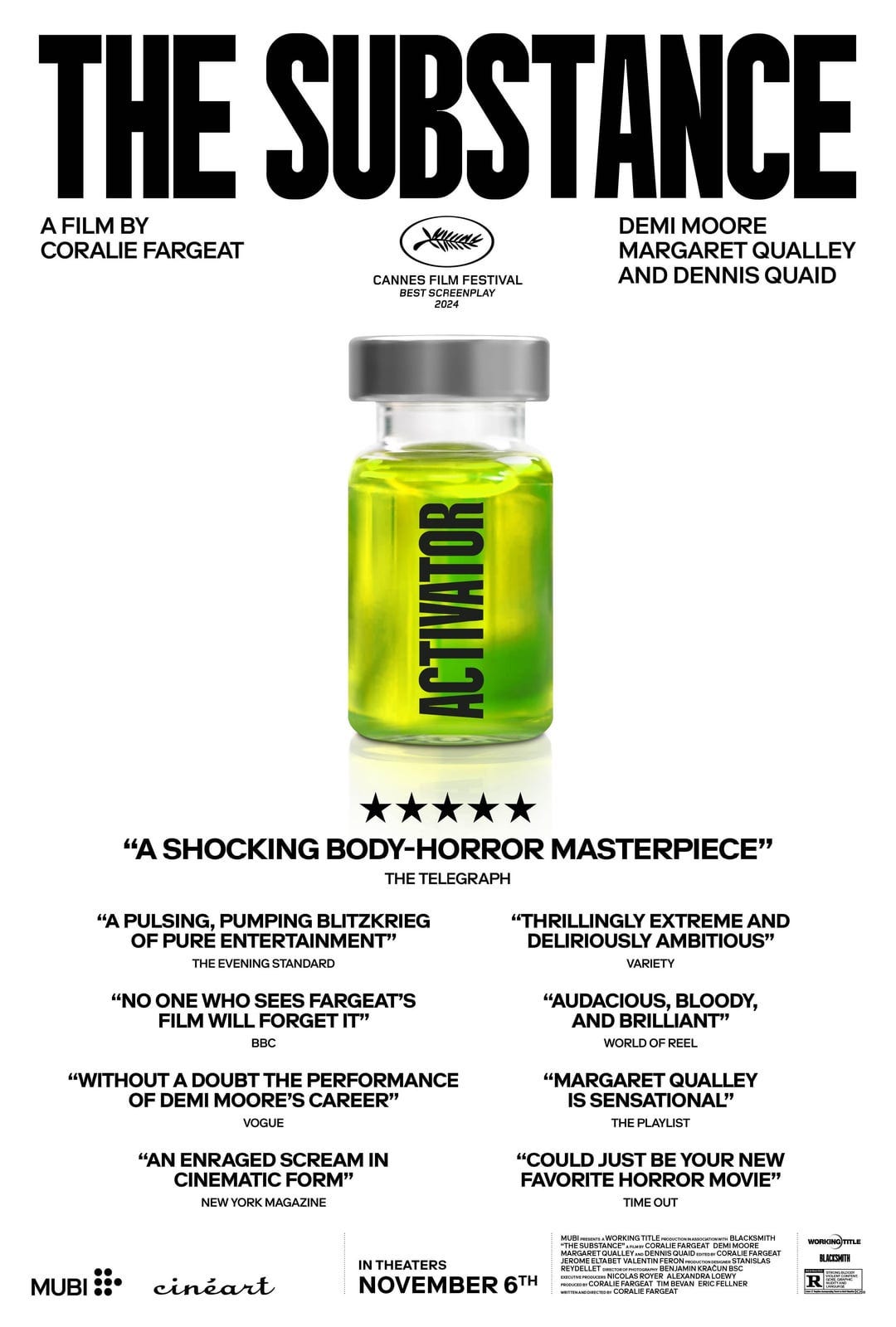 Official Teaser Poster for Coralie Fargeat's 'THE SUBSTANCE ...