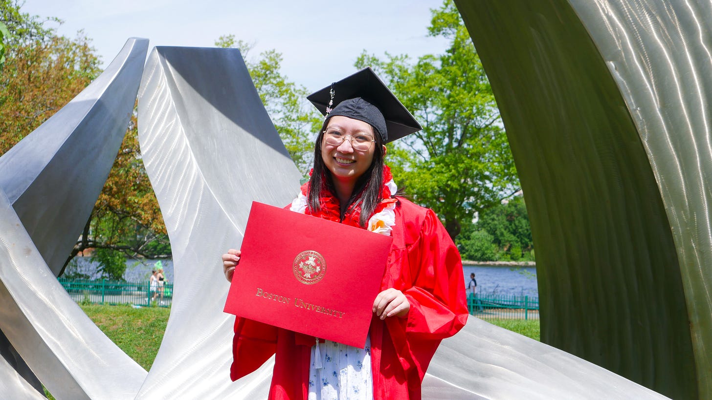 madison mercado graduation photo in cap and gown