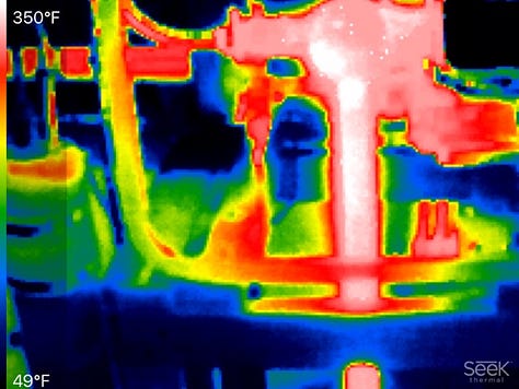 Thermal Images of running TSG