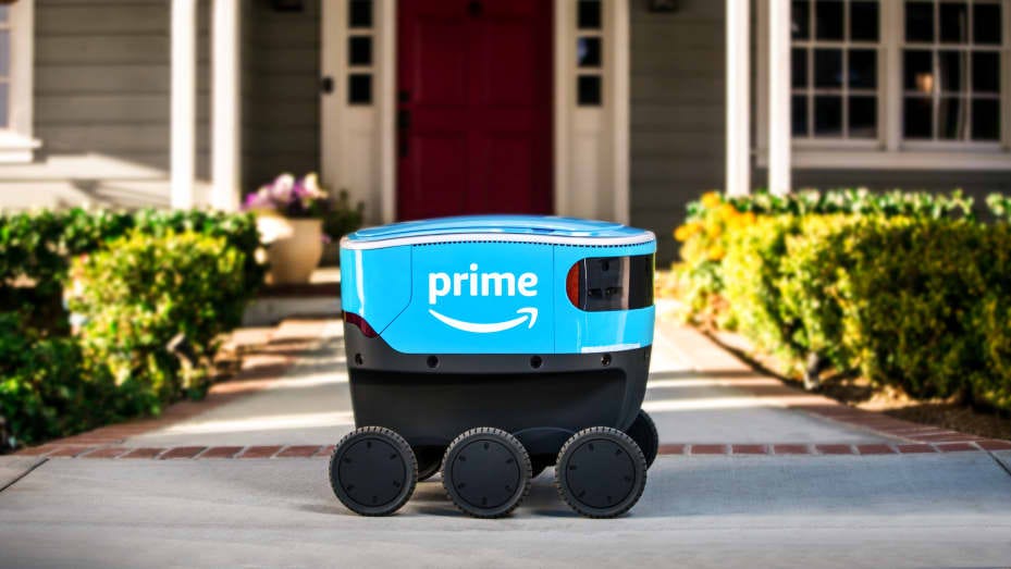 Amazon, otonom bir dağıtım cihazı olan Scout'u piyasaya sürüyor.