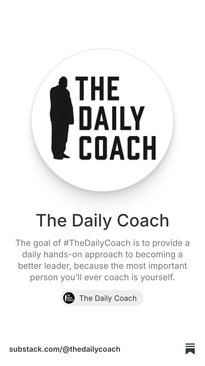 The Daily Coach | Substack