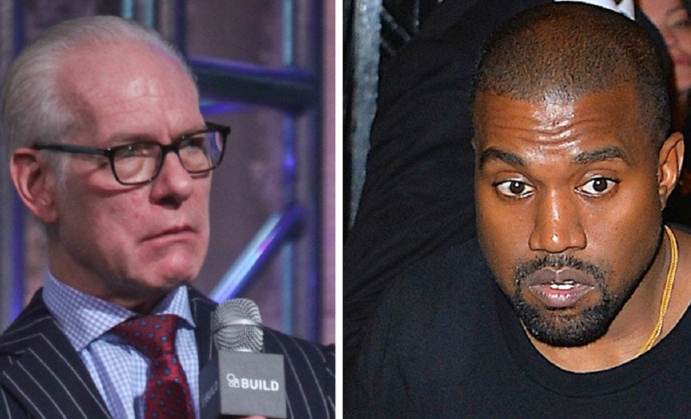 Tim Gunn not sold on Kanye West and Adele's ten year break 2016 gossip Tim Gunn not sold on Kanye West and Adele's ten year break 2016 gossip