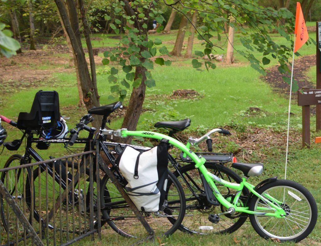 WeeRide Tag Along and Bobike Front Seat