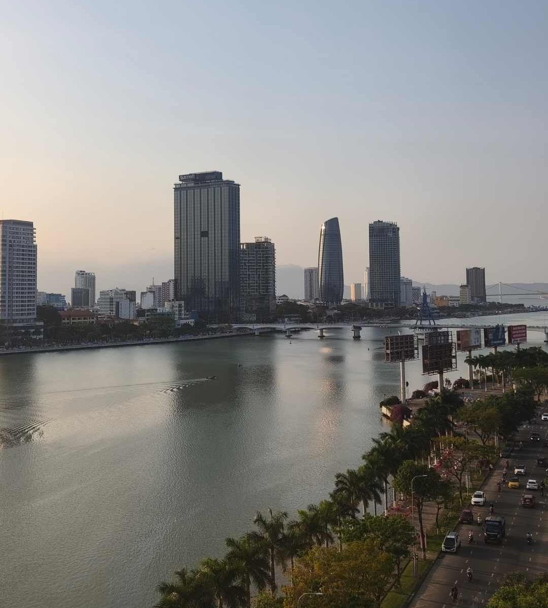 Da Nang centro y el río Hán desde NAPA Global software