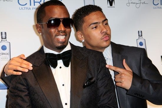 diddy with son quincy brown nixed empire 2015 images diddy with son quincy brown nixed empire 2015 images