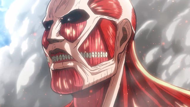 進撃の巨人』超大型巨人がデヴィ夫人の姿で暴れ出すコラボCM公開 | アニメイトタイムズ