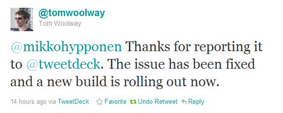 Tweetdeck XSS