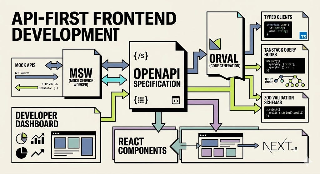 How to Build an API-First Frontend with OpenAPI, Orval, TanStack Query, Zod, and Next.js