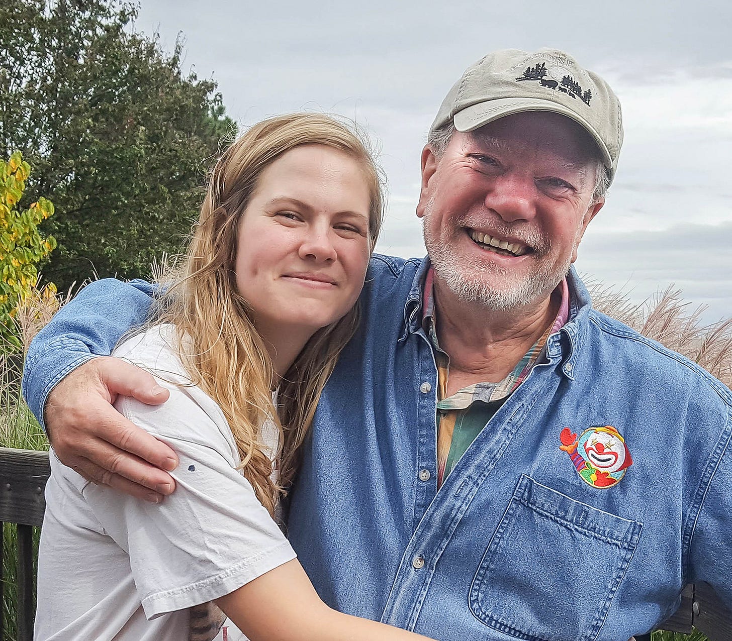 Author Erica Peplin and her dad, Larry Peplin, in Grosse Pointe Park in 2017. Courtesy photo